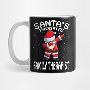 Santas Favorite Family Therapist Christmas Mug